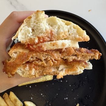 Borouge - Parmigiana Chicken Sandwich - Cafes Near Me - Costa Mesa, California