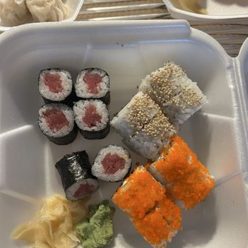 Sushi One Take Out - #10. 6 Piece Tuna Roll, 4 Piece JB Roll with masago and 4pc California Roll with sesame Combo - Sushi Bars Near Me - Fort Lauderdale, Florida