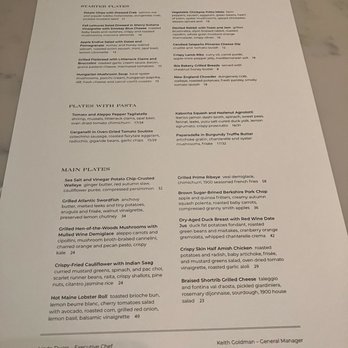 The Restaurant at 1900 - Dinner Menu (Nov 2022) - New American Near Me - Mission Woods, Kansas