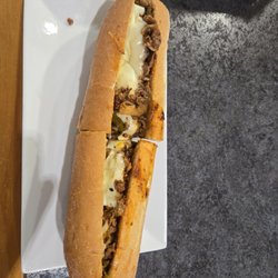 Sofia’s Pizzeria and Trattoria - Cheese steak hoagie with everything.