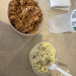 Half pound of pork and potato salad