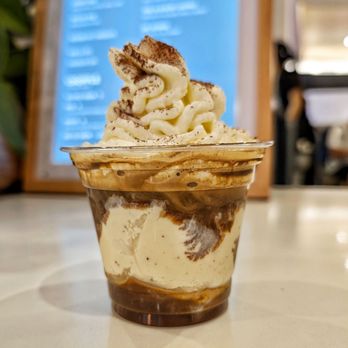 Churnt Creamery - Affogato with vanilla ice cream, whip and cocoa powder - Desserts Near Me - Arcadia, California