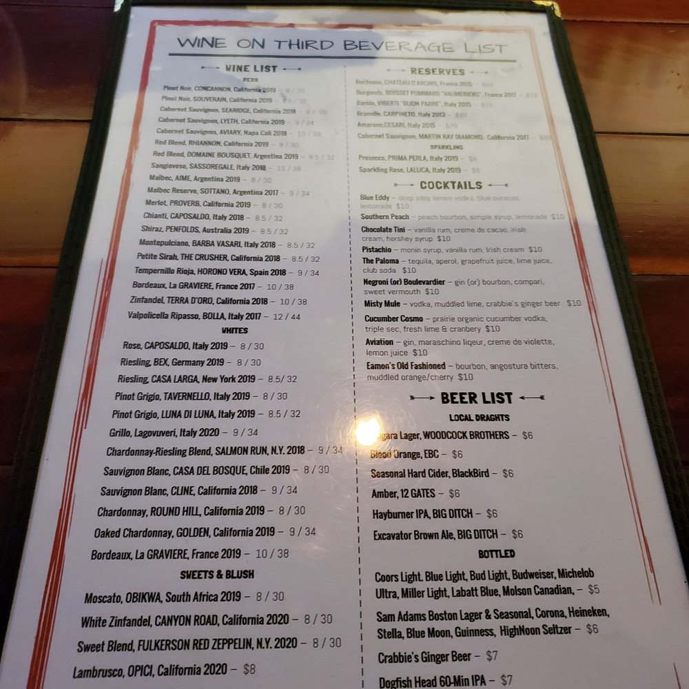 Wine on Third Restaurant and Bar - Wine Bars Near Me - Niagara Falls, New York Wine on Third Restaurant and Bar - Wine Bars Near Me - Niagara Falls, New York