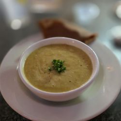 Layalina Mediterranean Restaurant and Lounge - Lentil soup and veg sampler