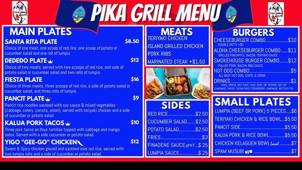Menu photo 3 Pika Grill Pace, FL