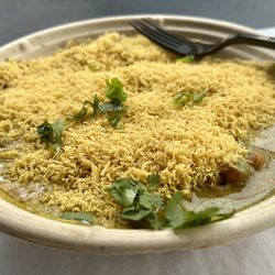 Saffron The Indian Kitchen - 20. Samosa chaat: Huge tasty portion for only $8.