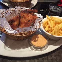 Half chicken with French fries