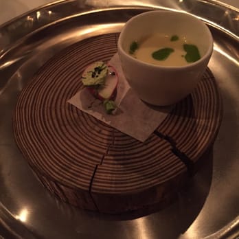 Bacchanalia - Corn soup aperitif - New American Near Me - Atlanta, Georgia Bacchanalia - Corn soup aperitif - New American Near Me - Atlanta, Georgia