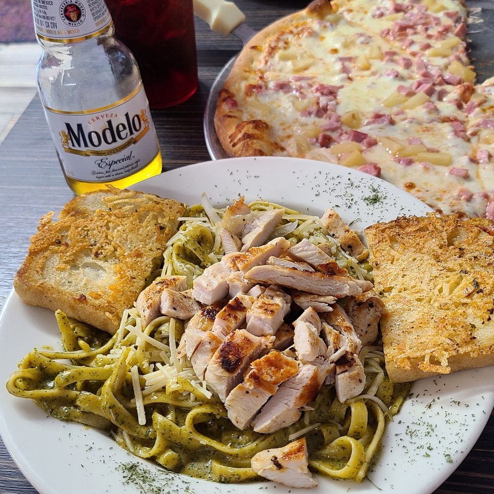Osorio Brother's - Chipotle pesto linguini - Pizza Near Me - Rimforest, California Osorio Brother's - Chipotle pesto linguini - Pizza Near Me - Rimforest, California