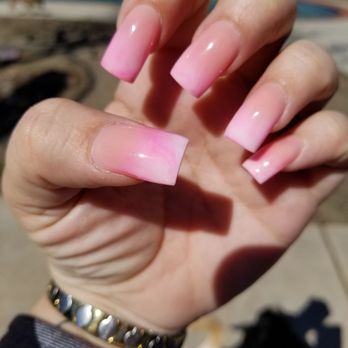 Nail Tek II - Pink marble ombre. - Nail Salons Near Me - Oakley, California