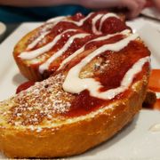 Photo of Bar Bombón - Philadelphia, PA, United States. Strawberries & cream French toast ($10). Filling, not too sweet. Nicely done.