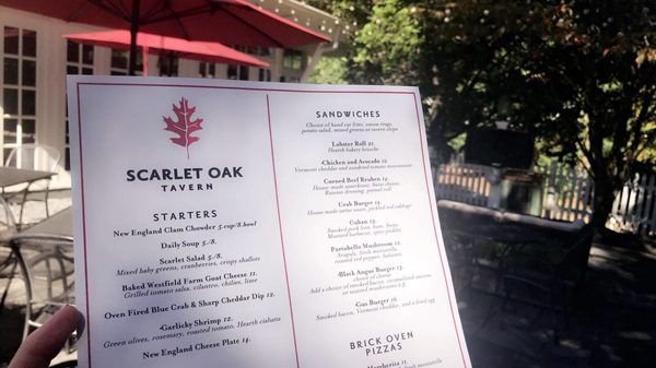 Menu photo 4 Scarlet Oak Tavern Hingham, MA
