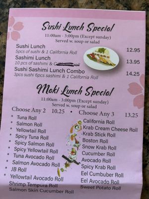 Menu photo 2 Akita Sushi Ocala, FL