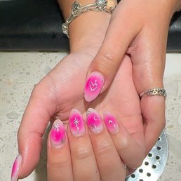 A beautiful nail design done by one of the ladies at Passion Nails