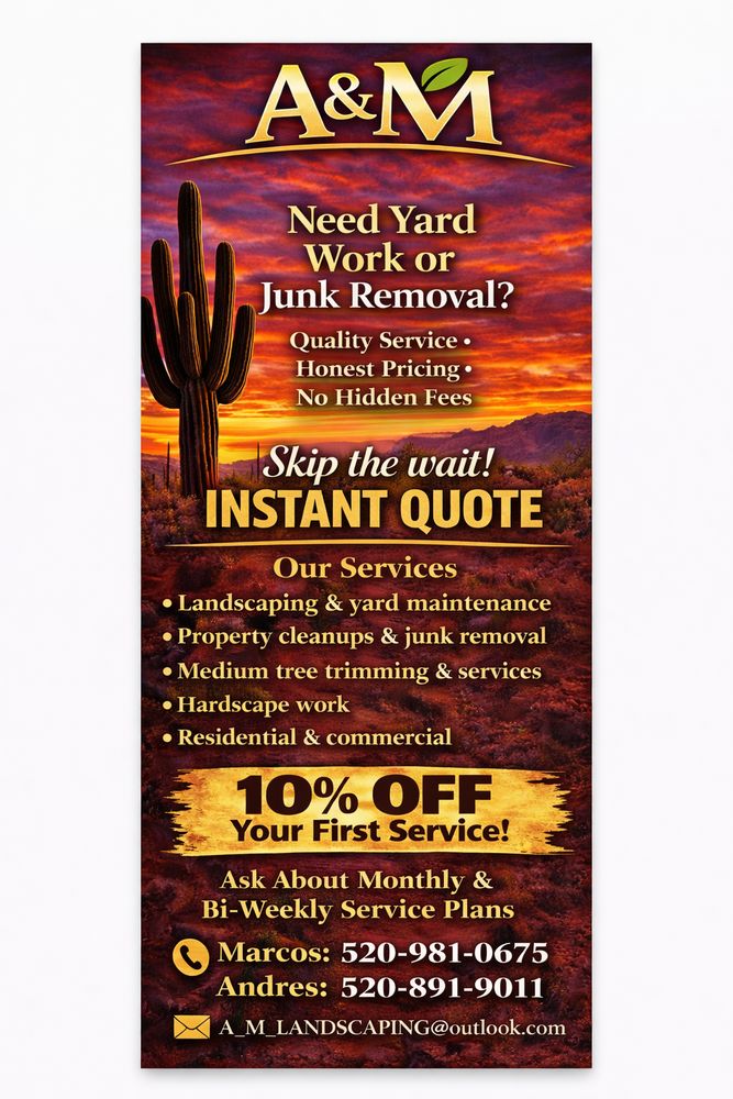 A&M LANDSCAPING AND JUNK REMOVAL - Updated March 2026 - Request a Quote ...