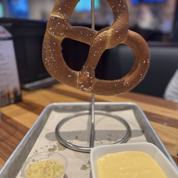 BJ's Restaurant & Brewhouse - Big Twist Pretzel With Beer Cheese! - New American Near Me - Westminster, Colorado BJ's Restaurant & Brewhouse - Big Twist Pretzel With Beer Cheese! - New American Near Me - Westminster, Colorado