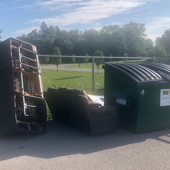 Mini Mall Storage - Trash and old furniture sits by the dumpster for months at a time. - Self Storage Near Me - Cedar Lake, Indiana Mini Mall Storage - Trash and old furniture sits by the dumpster for months at a time. - Self Storage Near Me - Cedar Lake, Indiana