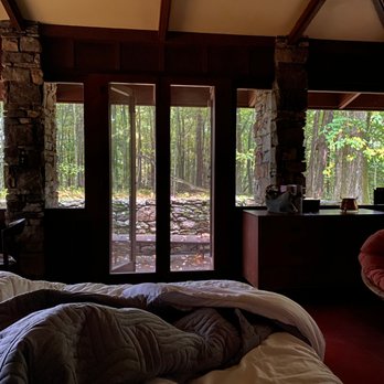 Polymath Park - View from king-sized master bedroom - Guest Houses Near Me - Acme, Pennsylvania