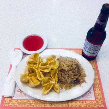 Gold Dragon - Mix N Match Combination - $5.95 (Crab puffs (4) & Pork Fried Rice) Budweiser- .99¢ - Chinese Near Me - Salem, Oregon Gold Dragon - Mix N Match Combination - $5.95 (Crab puffs (4) & Pork Fried Rice) Budweiser- .99¢ - Chinese Near Me - Salem, Oregon