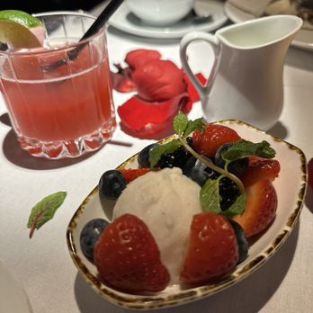 The Little Door - Coconut sorbet with berries - French Near Me - Los Angeles, California The Little Door - Coconut sorbet with berries - French Near Me - Los Angeles, California