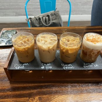 Caffeine Machine - Fall Flight with Oatmilk - Coffee & Tea Near Me - Las Vegas, Nevada