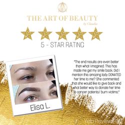 The Art of Beauty by Claudia - This is one of many heartfelt reviews that unfortunately was filtered out by Yelp.