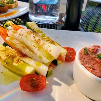 The Passenger - The hummus was delicious with the cut jacima and zuccini! - New American Near Me - Longmont, Colorado