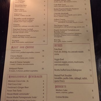 The Vesper - Menu - Cocktail Bars Near Me - Campbell, California The Vesper - Menu - Cocktail Bars Near Me - Campbell, California