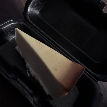 Cook Out - Cheesecake - weird coloring and FROZEN solid in the middle - Burgers Near Me - Durham, North Carolina