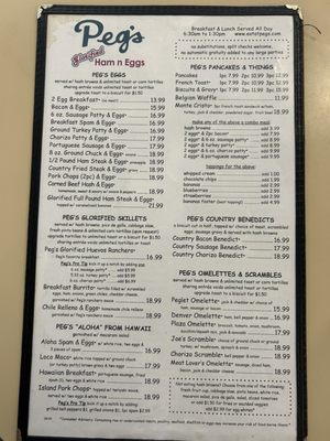 Menu photo 2 Peg's Glorified Ham N Eggs Carson City, NV Menu photo 2 Peg's Glorified Ham N Eggs Carson City, NV