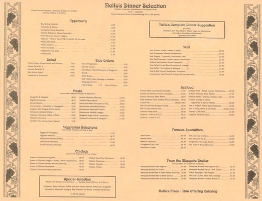 Menu photo 6 Nello's Place Redding, CA