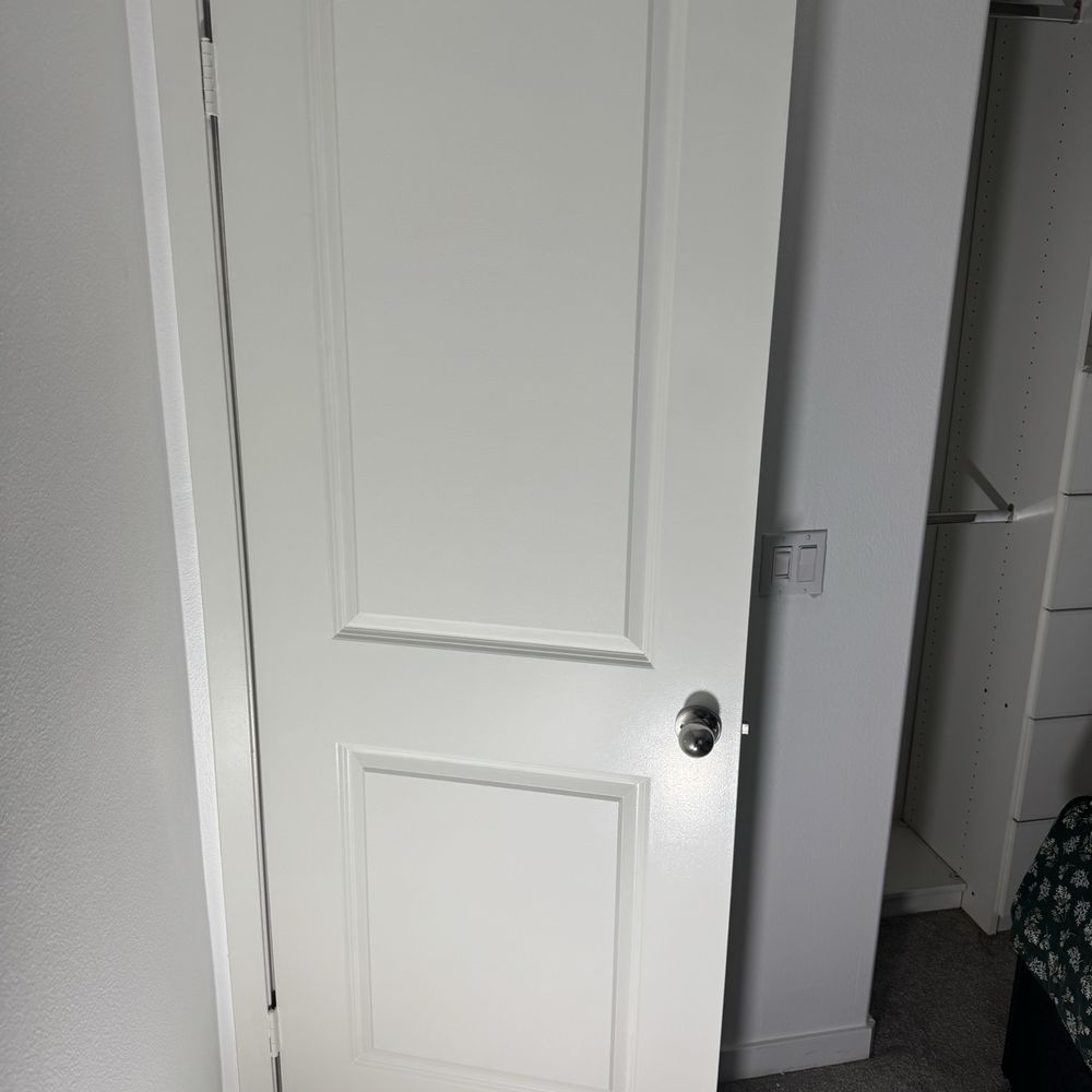 Anton Hard Worker - After picture of fixed and color matched door - Drywall Installation & Repair Near Me - Northridge, California Anton Hard Worker - After picture of fixed and color matched door - Drywall Installation & Repair Near Me - Northridge, California