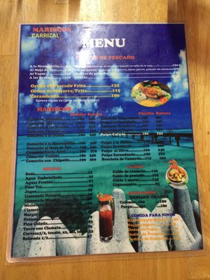 Menu photo 2 Mariscos el Carrizal Rosarito, BCN