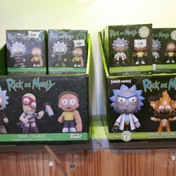 Geek Retreat - Wirral - Rick & Morty bobble heads at geek retreat