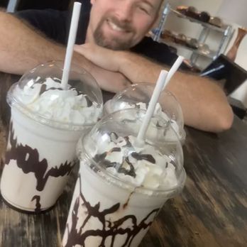 Moon Does Coffee - Double chocolate frappé with a shot of butterscotch! - Coffee & Tea Near Me - Onalaska, Texas