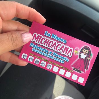 La Michoacana Mini Market - Stamp card for a free item once completed - Mexican Near Me - Spokane Valley, Washington La Michoacana Mini Market - Stamp card for a free item once completed - Mexican Near Me - Spokane Valley, Washington