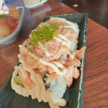 Tanuki - Baked Salmon Roll - Sushi Bars Near Me - San Diego, California Tanuki - Baked Salmon Roll - Sushi Bars Near Me - San Diego, California