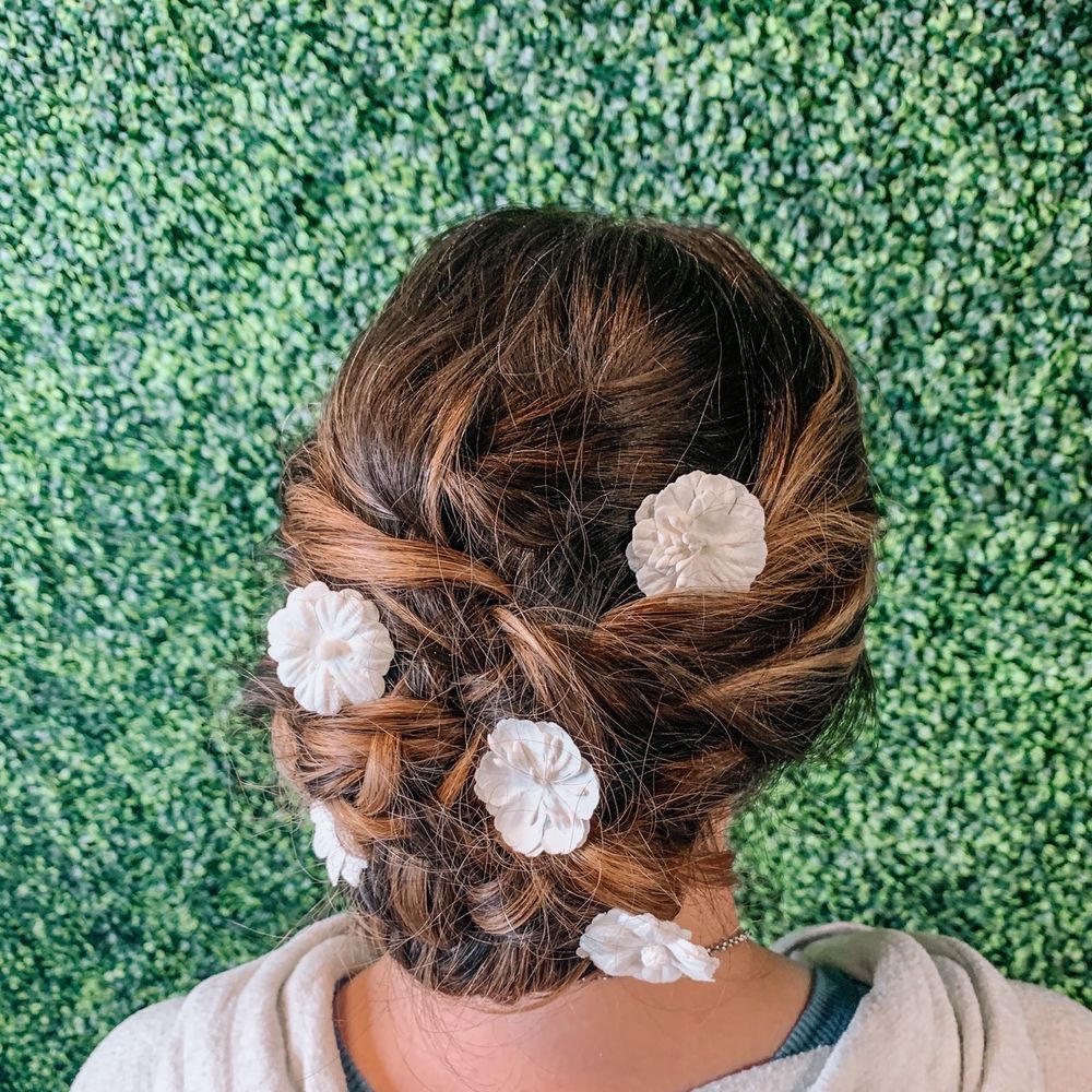 Elevate Hair Studio - Updo with Flowers by Sophie - Hair Salons Near Me - West Chester, Pennsylvania