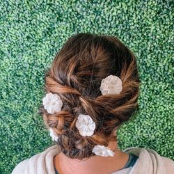 Updo with Flowers by Sophie
