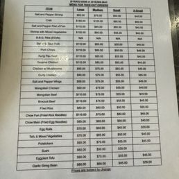 Catering menu Catering menu