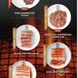 Gyubee Japanese Grill - Dundas - Beef Menu Dec 2024