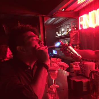 Finders Keepers - Friendly bartenders giving my buddy a light - Cocktail Bars Near Me - Makati, NCR