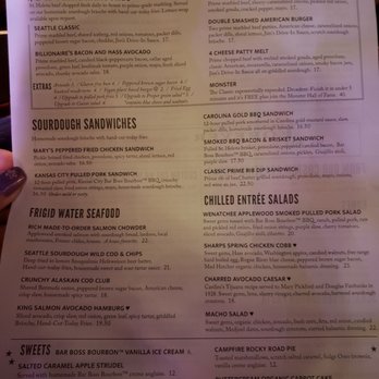 Sharps Roasthouse - Menu - American Near Me - SeaTac, Washington