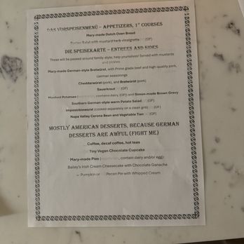 Besen Hardy - Dinner menu - Pop-Up Restaurants Near Me Besen Hardy - Dinner menu - Pop-Up Restaurants Near Me