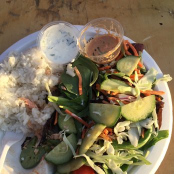 Flamin Salmon - Rice was just as dry as vegetables. I ate the 1/2 inch salmon (got the small tail part of salmon). - German Near Me Flamin Salmon - Rice was just as dry as vegetables. I ate the 1/2 inch salmon (got the small tail part of salmon). - German Near Me