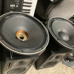 Audio Elements TechShop - Speaker Repair, Re-Cone. TAD 1601b, 1603 Woofers 15" from Augspurger Mains System. Berhinger Truth Nearfield Studio Monitors