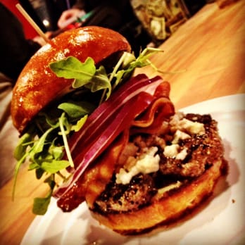 Scolari's Good Eats - The Hemi of burgers. Burger Au Poivre with Bleu cheese, arugula all so amazingly delicious. - Burgers Near Me - Alameda, California Scolari's Good Eats - The Hemi of burgers. Burger Au Poivre with Bleu cheese, arugula all so amazingly delicious. - Burgers Near Me - Alameda, California