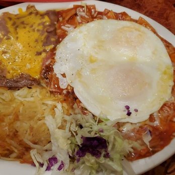 Gecko Grill - Chilaquiles with over easy eggs - Mexican Near Me - Gilbert, Arizona Gecko Grill - Chilaquiles with over easy eggs - Mexican Near Me - Gilbert, Arizona