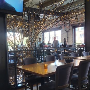 Bar Siena - Upstairs dining area with lighted tree branches - Italian Near Me - Chicago, Illinois Bar Siena - Upstairs dining area with lighted tree branches - Italian Near Me - Chicago, Illinois