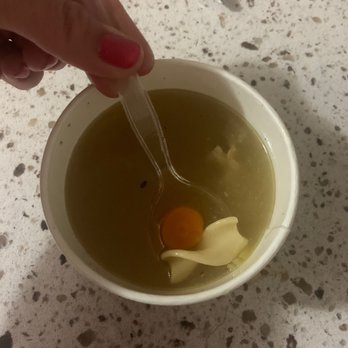 Panera Bread - One noodle and a carrot in soup, chicken not included? - Sandwiches Near Me - Oak Creek, Wisconsin